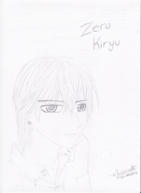 Kiryu Zero, de Vampire Knight, por Mayara Yumi